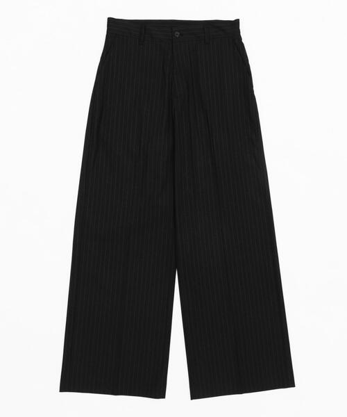 LUCY（ルーシー）の「LUCY/【26年春夏新作】ワイドストレートスラックス（スラックス・メンズ・グレー系その他4/ブラック/ブラック系その他4・LARGE/MEDIUM）」の6枚目の写真