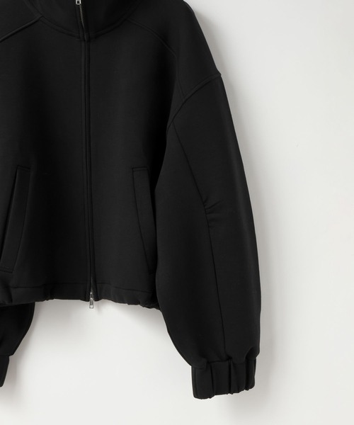 LOWRYS FARM（ローリーズファーム）の「ダンボールブルゾン  654886（スウェット・レディース・ブラック/グレー・FREE）」の18枚目の写真