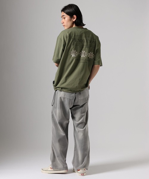 PENDLETON（ペンドルトン）の「【PENDLETON(ペンドルトン)】別注ヒストリーロゴTシャツ/吸汗/速乾性/軽量/ドライタッチ/裾ドローコード仕様（Tシャツ/カットソー・メンズ・チャコール/カーキ/ブラック/アイボリー/オフホワイト・LARGE/MEDIUM）」の22枚目の写真