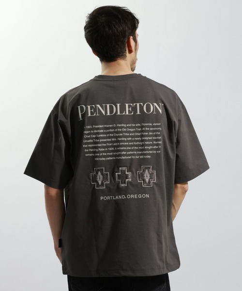 PENDLETON（ペンドルトン）の「【PENDLETON(ペンドルトン)】別注ヒストリーロゴTシャツ/吸汗/速乾性/軽量/ドライタッチ/裾ドローコード仕様（Tシャツ/カットソー・メンズ・チャコール/カーキ/ブラック/アイボリー/オフホワイト・LARGE/MEDIUM）」の20枚目の写真