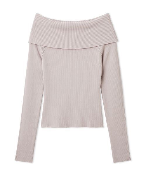 FRAY I.D(フレイアイディー)の「ベーシックオフショルリブニット(ニット/セーター・レディース・オフホワイト/ブラック/その他/ピンク・F)」の4枚目の写真