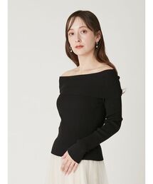 FRAY I.D | ベーシックオフショルリブニット(ニット/セーター)