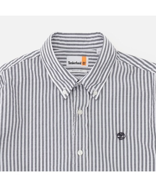 Timberland（ティンバーランド）の「ストライプ シアサッカー 長袖 シャツ メンズ（シャツ/ブラウス・メンズ・ダークブルー・LARGE/MEDIUM/SMALL/X-LARGE）」の3枚目の写真