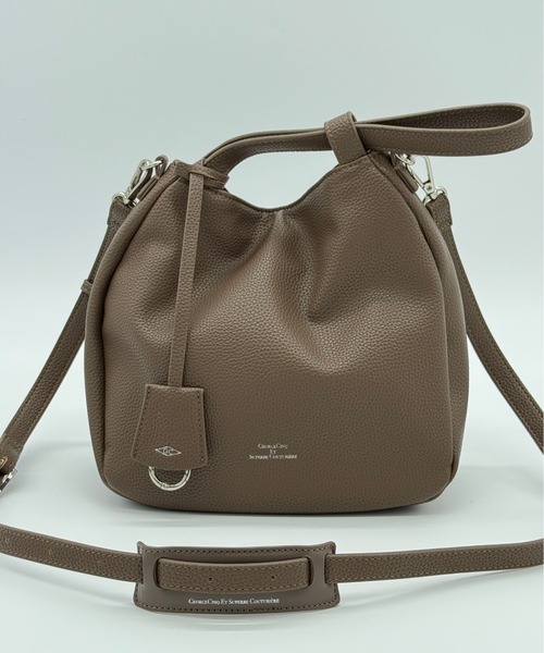 DRAW(ドロー)の「DRAW(ドロー) / ドローストリング SMALL Hanging Pouch Bag(ハンドバッグ・レディース・ベージュ/ネイビー・FREE)」の13枚目の写真