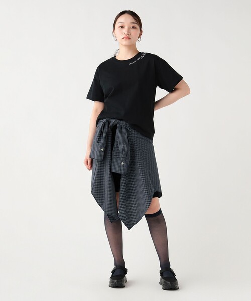 BEAMS HEART(ビームスハート)の「HEART刺繍 Tシャツ(Tシャツ/カットソー・レディース・ブラック/イエロー系その他4/オフホワイト・FREE)」の6枚目の写真