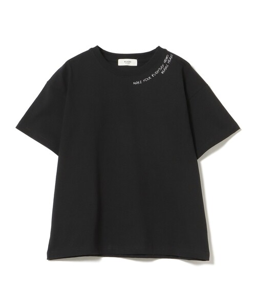 BEAMS HEART(ビームスハート)の「HEART刺繍 Tシャツ(Tシャツ/カットソー・レディース・ブラック/イエロー系その他4/オフホワイト・FREE)」の15枚目の写真