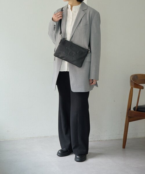 ear PAPILLONNER（イアパピヨネ）の「【IOPELLE(イオペレ)】アニマルスタンプショルダーバッグ（ショルダーバッグ・レディース・ブラック/パープル/グレー・FREE）」の22枚目の写真