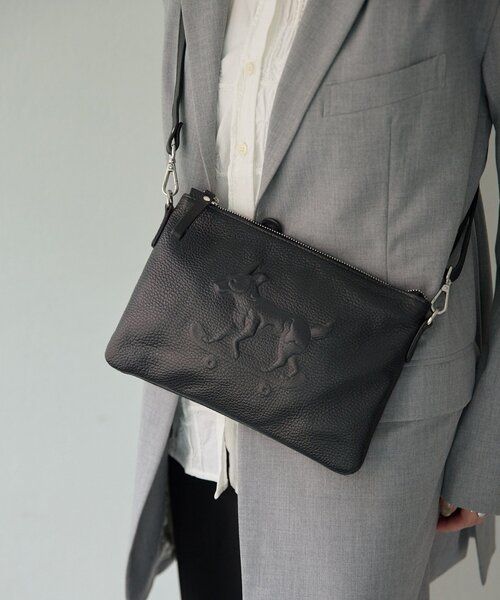 ear PAPILLONNER（イアパピヨネ）の「【IOPELLE(イオペレ)】アニマルスタンプショルダーバッグ（ショルダーバッグ・レディース・ブラック/パープル/グレー・FREE）」の21枚目の写真