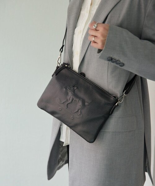 ear PAPILLONNER（イアパピヨネ）の「【IOPELLE(イオペレ)】アニマルスタンプショルダーバッグ（ショルダーバッグ・レディース・ブラック/パープル/グレー・FREE）」の20枚目の写真