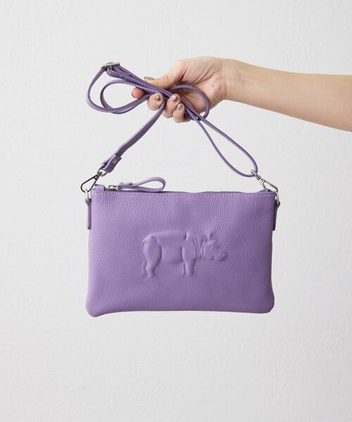 ear PAPILLONNER（イアパピヨネ）の「【IOPELLE(イオペレ)】アニマルスタンプショルダーバッグ（ショルダーバッグ・レディース・ブラック/パープル/グレー・FREE）」の11枚目の写真