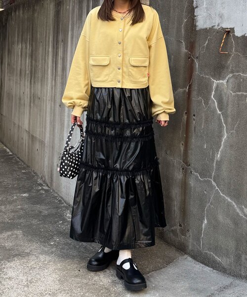 CIAOPANIC(チャオパニック)の「チュールフリルシャイニーティアードスカート(スカート・レディース・ホワイト/ブラック/シルバー・ONE SIZE)」の12枚目の写真