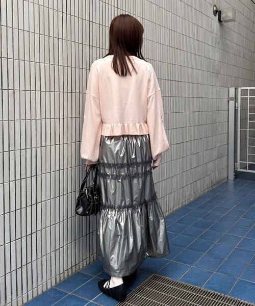 CIAOPANIC(チャオパニック)の「チュールフリルシャイニーティアードスカート(スカート・レディース・ホワイト/ブラック/シルバー・ONE SIZE)」の20枚目の写真