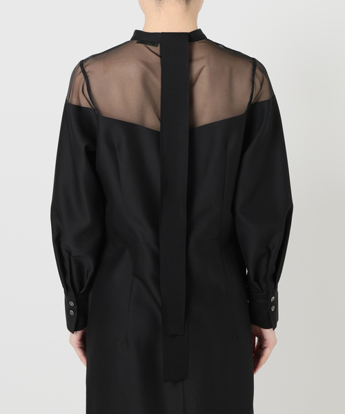 VERMEIL par iena(ヴェルメイユパーイエナ)の「シルクウールワンピース(ワンピース・レディース・ブラック・40/38/36)」の17枚目の写真