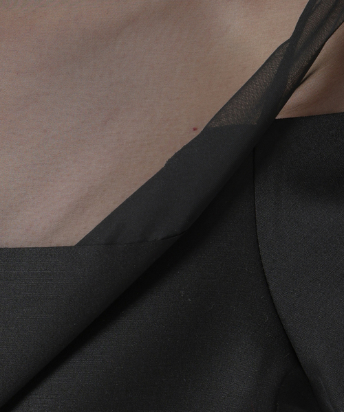 VERMEIL par iena(ヴェルメイユパーイエナ)の「シルクウールワンピース(ワンピース・レディース・ブラック・40/38/36)」の20枚目の写真