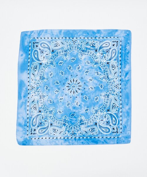 CIAOPANIC(チャオパニック)の「タイダイバンダナ(バンダナ/スカーフ・レディース・ブルー/グレー/サックスブルー・FREE)」の2枚目の写真