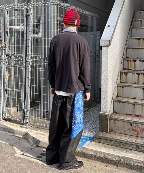 CIAOPANIC(チャオパニック)の「タイダイバンダナ(バンダナ/スカーフ・レディース・ブルー/グレー/サックスブルー・FREE)」の11枚目の写真