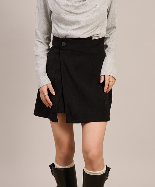 apres jour mignon(アプレジュールミニョン)の「【セットアップ着用可能】ラップミニスカート(スカート・レディース・グレー/ブラック/ブラウン系その他・フリー/LARGE)」の8枚目の写真