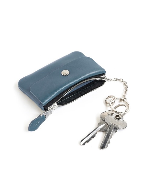 STANDARD SUPPLY(スタンダードサプライ)の「スタンダードサプライ / PAL パル / KEY CASE キーケース ミニ財布 本革(キーケース/キーアクセサリー・レディース・マスタード/コーラルピンク/ブラック/カーキ/グレー/ダークグリーン/グレイッシュブルー・FREE)」の13枚目の写真