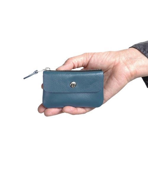 STANDARD SUPPLY(スタンダードサプライ)の「スタンダードサプライ / PAL パル / KEY CASE キーケース ミニ財布 本革(キーケース/キーアクセサリー・レディース・マスタード/コーラルピンク/ブラック/カーキ/グレー/ダークグリーン/グレイッシュブルー・FREE)」の10枚目の写真