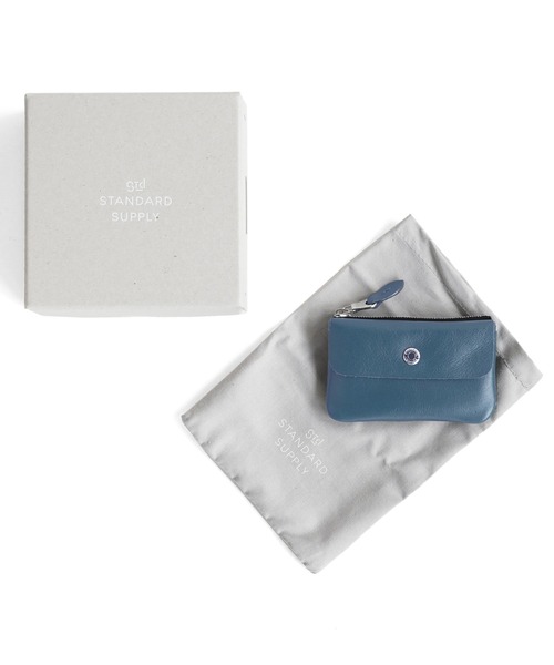 STANDARD SUPPLY(スタンダードサプライ)の「スタンダードサプライ / PAL パル / KEY CASE キーケース ミニ財布 本革(キーケース/キーアクセサリー・レディース・マスタード/コーラルピンク/ブラック/カーキ/グレー/ダークグリーン/グレイッシュブルー・FREE)」の16枚目の写真