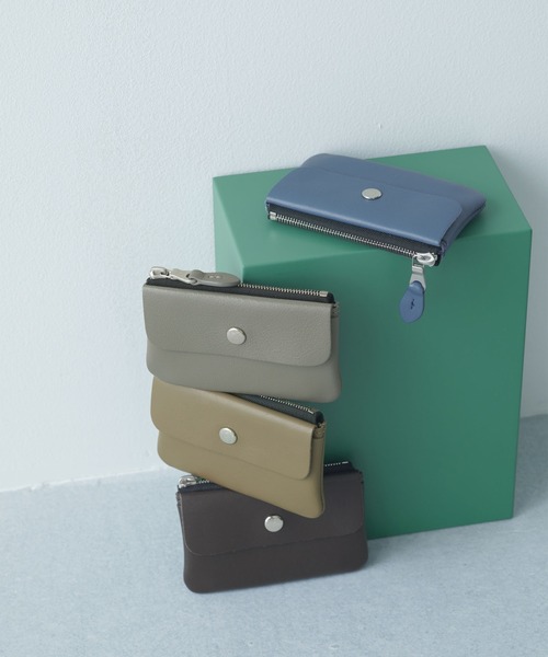 STANDARD SUPPLY(スタンダードサプライ)の「スタンダードサプライ / PAL パル / KEY CASE キーケース ミニ財布 本革(キーケース/キーアクセサリー・レディース・マスタード/コーラルピンク/ブラック/カーキ/グレー/ダークグリーン/グレイッシュブルー・FREE)」の8枚目の写真