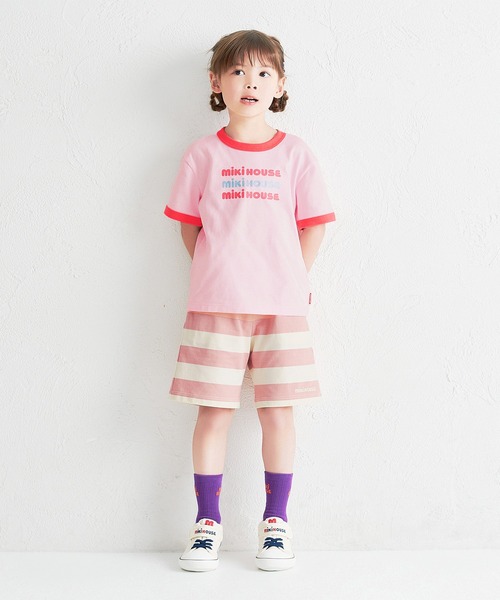 MIKI HOUSE（ミキハウス）の「【WEB限定】ロゴ半袖Ｔシャツ（Tシャツ/カットソー・キッズ・ホワイト/グレー/ピンク・110cm/100cm/90cm/80ｃｍ/130cm/120cm）」の14枚目の写真