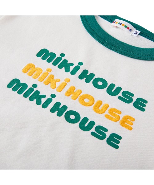 MIKI HOUSE（ミキハウス）の「【WEB限定】ロゴ半袖Ｔシャツ（Tシャツ/カットソー・キッズ・ホワイト/グレー/ピンク・110cm/100cm/90cm/80ｃｍ/130cm/120cm）」の8枚目の写真