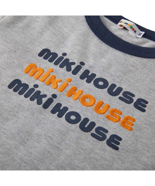 MIKI HOUSE（ミキハウス）の「【WEB限定】ロゴ半袖Ｔシャツ（Tシャツ/カットソー・キッズ・ホワイト/グレー/ピンク・110cm/100cm/90cm/80ｃｍ/130cm/120cm）」の13枚目の写真