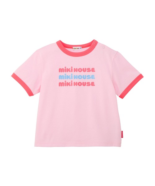 MIKI HOUSE（ミキハウス）の「【WEB限定】ロゴ半袖Ｔシャツ（Tシャツ/カットソー・キッズ・ホワイト/グレー/ピンク・110cm/100cm/90cm/80ｃｍ/130cm/120cm）」の18枚目の写真