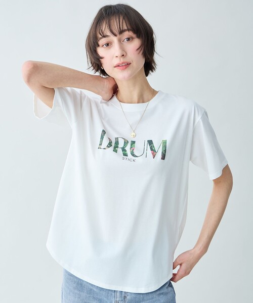 ANY(エニィ)の「アソートロゴラウンドヘムTシャツ(Tシャツ/カットソー・レディース・グレー系/ホワイト系1/ホワイト系2/グレー系3/ホワイト系・F)」の2枚目の写真