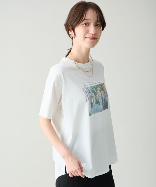 ANY(エニィ)の「アソートロゴラウンドヘムTシャツ(Tシャツ/カットソー・レディース・グレー系/ホワイト系1/ホワイト系2/グレー系3/ホワイト系・F)」の12枚目の写真