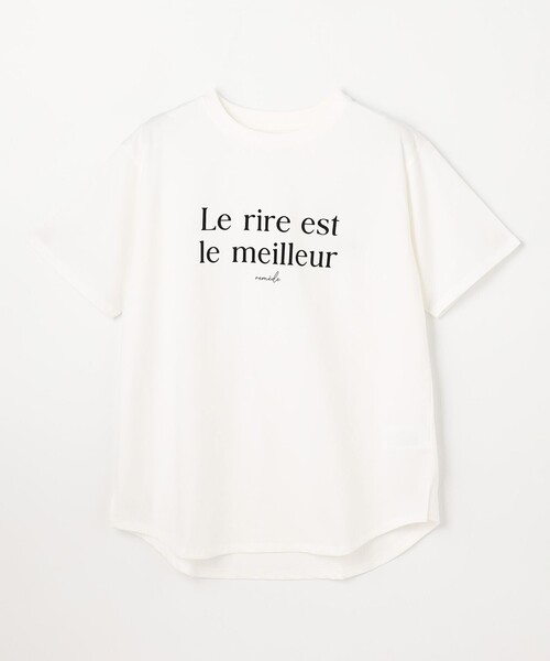 ANY(エニィ)の「アソートロゴラウンドヘムTシャツ(Tシャツ/カットソー・レディース・グレー系/ホワイト系1/ホワイト系2/グレー系3/ホワイト系・F)」の7枚目の写真