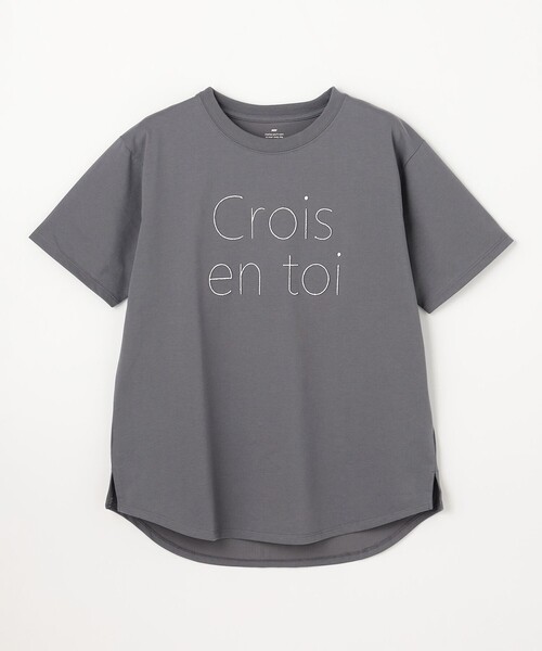 ANY(エニィ)の「アソートロゴラウンドヘムTシャツ(Tシャツ/カットソー・レディース・グレー系/ホワイト系1/ホワイト系2/グレー系3/ホワイト系・F)」の15枚目の写真