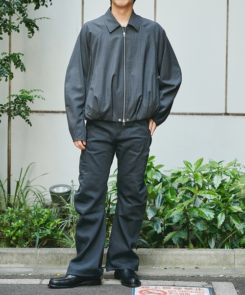 CONZ(コンズ)の「panelled leg pants/カッティング/ストレートライン/NVRFRGT(その他パンツ・メンズ・ダークグレー/ブラック・1/3/2)」の7枚目の写真