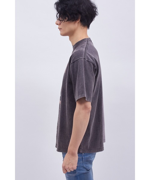 TORNADO MART(トルネードマート)の「TORNADO MART∴リメイク風製品染めTシャツ(Tシャツ/カットソー・メンズ・チャコール/ホワイト/マルチ・M/L/LL)」の10枚目の写真