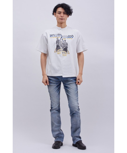 TORNADO MART(トルネードマート)の「TORNADO MART∴リメイク風製品染めTシャツ(Tシャツ/カットソー・メンズ・チャコール/ホワイト/マルチ・M/L/LL)」の14枚目の写真