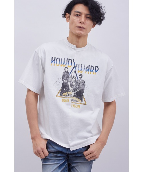 TORNADO MART(トルネードマート)の「TORNADO MART∴リメイク風製品染めTシャツ(Tシャツ/カットソー・メンズ・チャコール/ホワイト/マルチ・M/L/LL)」の13枚目の写真