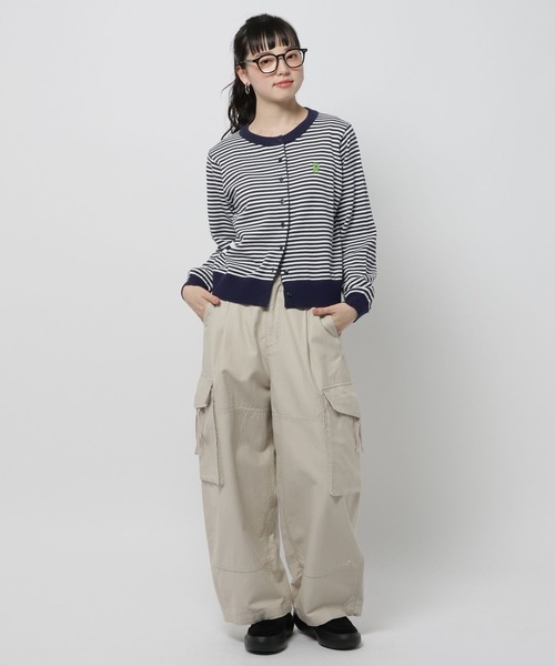 niko and...(ニコアンド)の「コンパクト刺繍カーディガン(カーディガン/ボレロ・レディース・ネイビー/グレー/パープル・FREE)」の4枚目の写真