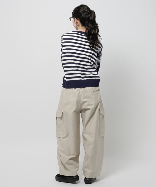 niko and...(ニコアンド)の「コンパクト刺繍カーディガン(カーディガン/ボレロ・レディース・ネイビー/グレー/パープル・FREE)」の5枚目の写真