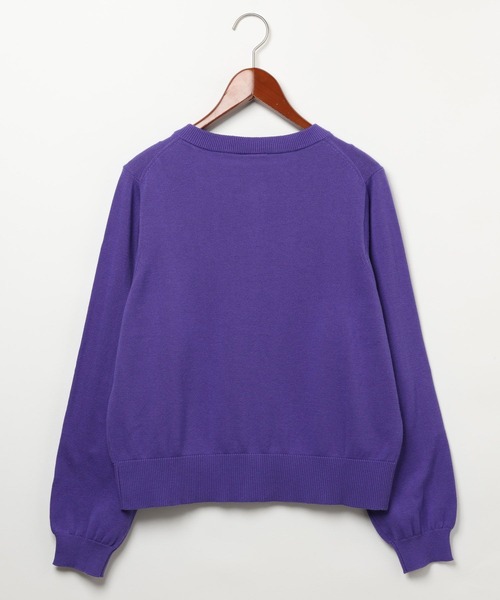 niko and...(ニコアンド)の「コンパクト刺繍カーディガン(カーディガン/ボレロ・レディース・ネイビー/グレー/パープル・FREE)」の7枚目の写真