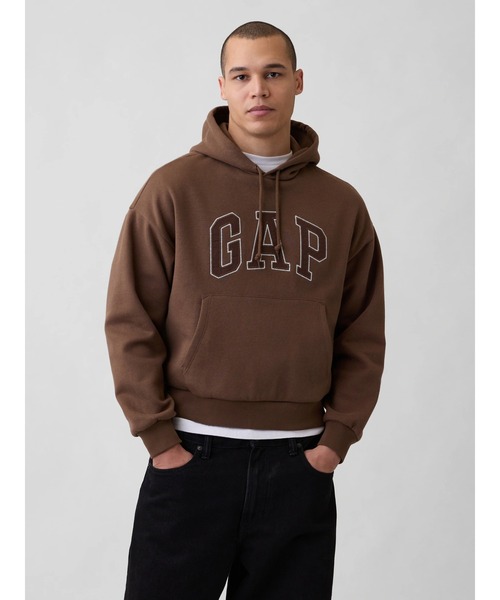 GAP(ギャップ)の「ヴィンテージソフト オーバーサイズ GAPロゴパーカー(パーカー・メンズ・グリーン/ブラウン・XL/L/M/S/XS)」の14枚目の写真