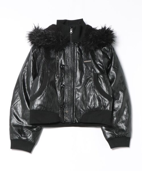 LEATHER FUR HOOD JUMPER（その他アウター）｜NUBIAN（ヌビアン）の
