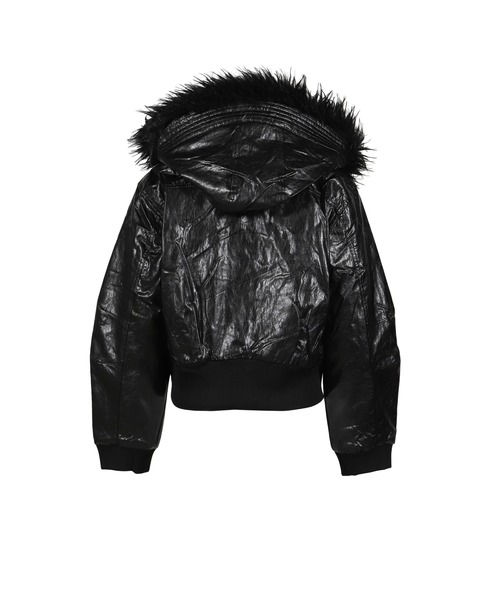 NUBIAN（ヌビアン）の「LEATHER FUR HOOD JUMPER（その他アウター・メンズ・ブラック・OS）」の5枚目の写真