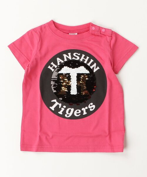 CHEEK ROOM(チークルーム)の「CHEEK ROOM/チークルーム 阪神タイガース スパンコール Tシャツ(Tシャツ/カットソー・キッズ・ピンク/オフホワイト・140cm/130cm/120cm/110cm/100cm/90cm)」の21枚目の写真