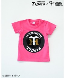 CHEEK ROOM（チークルーム）の「CHEEK ROOM/チークルーム 阪神タイガース スパンコール Tシャツ（Tシャツ/カットソー）」