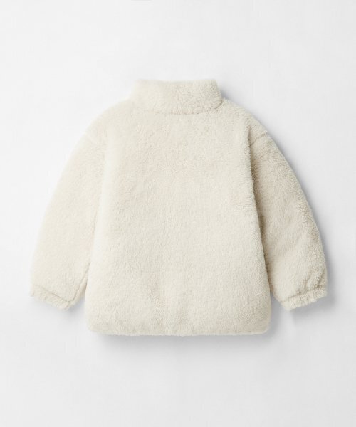 MUSINSA STANDARD KIDS（ムシンサスタンダードキッズ）の「デイリープファーリバーシブルフリースショートパディングジャケット[ブラック/クリーム]（ブルゾン・レディース・その他・100/110/120/130/140/160/150）」の10枚目の写真