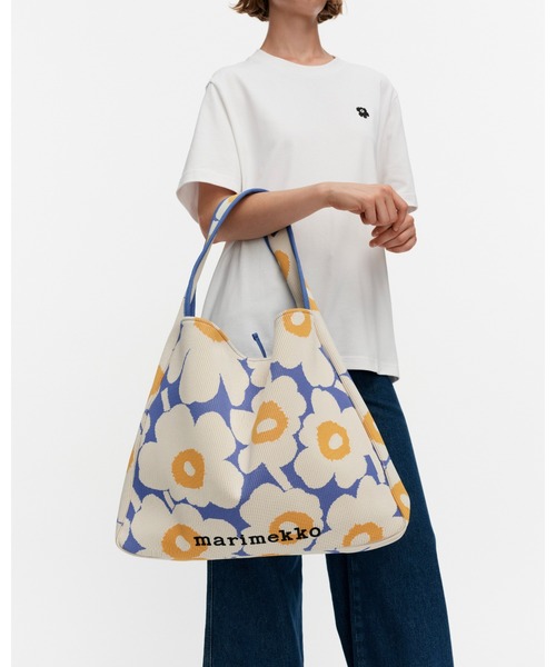 Knitted Bag Large Unikko ショルダーバッグ Marimekko Knitted Bag Large Unikko – Irma's Finland House