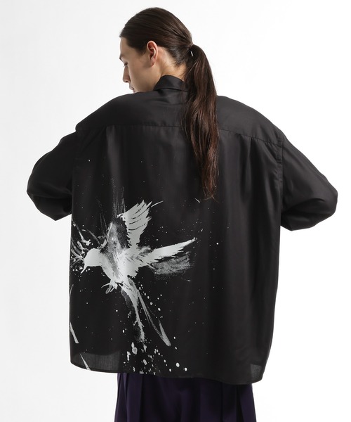 HARE（ハレ）の「SUMI ARTシャツ(HARE)（シャツ/ブラウス・メンズ・ブラック系その他2/ブラック/ブラック系その他・FREE）」の3枚目の写真