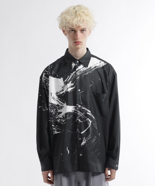 HARE（ハレ）の「SUMI ARTシャツ(HARE)（シャツ/ブラウス・メンズ・ブラック系その他2/ブラック/ブラック系その他・FREE）」の18枚目の写真