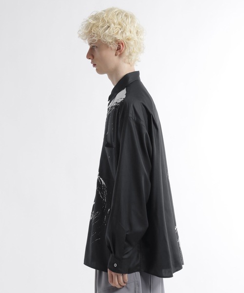 HARE（ハレ）の「SUMI ARTシャツ(HARE)（シャツ/ブラウス・メンズ・ブラック系その他2/ブラック/ブラック系その他・FREE）」の19枚目の写真